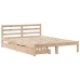 Estructura de cama sin colchón madera maciza de pino 120x190 cm