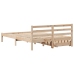 Estructura de cama sin colchón madera maciza de pino 135x190 cm