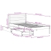 Estructura de cama sin colchón madera maciza de pino 90x200 cm