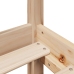 Estructura de cama sin colchón madera maciza de pino 90x200 cm
