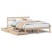 Estructura de cama sin colchón madera de pino blanca 140x200 cm