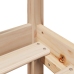 Estructura de cama sin colchón madera de pino blanca 140x200 cm