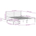 Estructura de cama sin colchón madera de pino blanca 150x200 cm