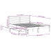 Cama sin colchón madera maciza de pino marrón cera 120x200 cm