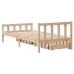 Estructura de cama sin colchón madera maciza de pino 90x190 cm