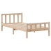Estructura de cama sin colchón madera maciza de pino 90x190 cm