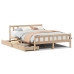 Estructura de cama sin colchón madera maciza de pino 160x200 cm