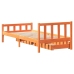 Estructura de cama sin colchón madera maciza marrón 75x190 cm
