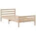 Estructura de cama sin colchón madera maciza pino 75x190 cm