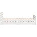 Estructura de cama sin colchón madera de pino blanca 90x200 cm