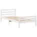 Estructura cama sin colchón madera maciza pino blanca 100x200cm