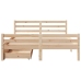 Estructura de cama sin colchón madera maciza de pino 160x200 cm