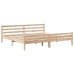 Estructura de cama sin colchón madera maciza de pino 200x200 cm