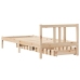 Estructura de cama sin colchón madera maciza pino 75x190 cm