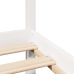 Estructura de cama sin colchón madera de pino blanca 90x200 cm