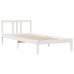 Estructura cama sin colchón madera maciza pino blanca 100x200cm