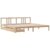 Estructura de cama sin colchón madera maciza de pino 180x200 cm