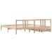 Estructura de cama sin colchón madera maciza de pino 180x200 cm