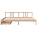 Estructura de cama sin colchón madera maciza de pino 200x200 cm
