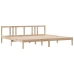 Estructura de cama sin colchón madera maciza de pino 200x200 cm