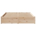 Estructura de cama sin colchón madera maciza de pino 120x190 cm