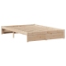 Estructura de cama sin colchón madera maciza de pino 120x190 cm