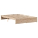Estructura de cama sin colchón madera maciza de pino 120x190 cm