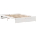 Estructura de cama sin colchón madera maciza blanca 120x190 cm