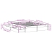 Estructura de cama sin colchón madera maciza blanca 120x190 cm