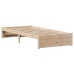 Estructura de cama sin colchón madera maciza de pino 100x200 cm