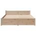 Estructura de cama sin colchón madera maciza de pino 120x190 cm