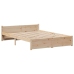 Estructura de cama sin colchón madera maciza de pino 120x190 cm