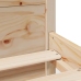 Estructura de cama sin colchón madera maciza de pino 120x190 cm