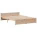 Estructura de cama sin colchón madera maciza de pino 135x190 cm