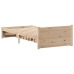 Estructura de cama sin colchón madera maciza de pino 100x200 cm