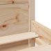 Estructura de cama sin colchón madera maciza de pino 100x200 cm