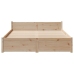 Estructura de cama sin colchón madera de pino maciza 120x200 cm
