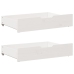 Estructura de cama sin colchón madera de pino blanca 150x200 cm