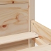 Estructura de cama sin colchón madera maciza de pino 200x200 cm
