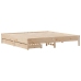 Estructura de cama sin colchón madera maciza de pino 200x200 cm