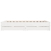 Cama sin colchón madera maciza de pino blanca 180x200 cm