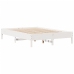 Estructura de cama sin colchón madera de pino blanca 120x200 cm