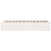 Estructura de cama sin colchón madera de pino blanca 120x200 cm