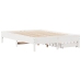 Estructura de cama sin colchón madera de pino blanca 120x200 cm