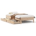 Estructura de cama sin colchón madera maciza de pino 100x200 cm