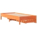 Estructura de cama sin colchón madera de pino marrón 90x200 cm