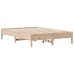 Estructura de cama sin colchón madera maciza de pino 135x190 cm