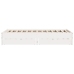 Estructura de cama sin colchón madera maciza blanca 120x190 cm