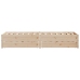Estructura de cama sin colchón madera maciza pino 75x190 cm