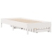 Estructura de cama sin colchón madera maciza blanca 75x190 cm